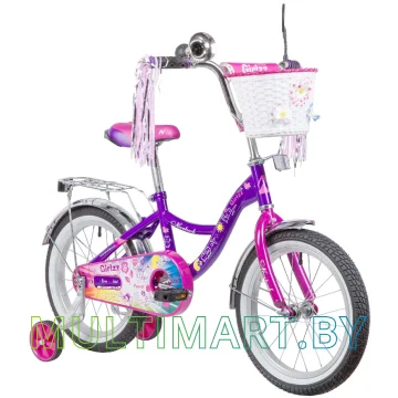 Детский велосипед Novatrack Little Girlzz 167GIRLZZ.VL23 (фиолетовый, 2023) картинка 2